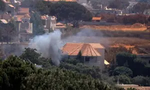 PHOTOS: Smoke billows following Israeli attack on village in southern Lebanon