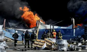 37 killed as Russian strike ignites Kyiv arms depot