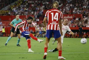 Alex Baena scores twice as Atletico down Sevilla
