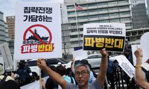 PHOTOS: South Koreans stage protests in Seoul against joining US war on Iran
