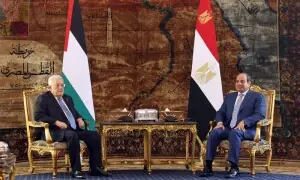 Egypt rejects displacement of Palestinians in meeting with Abbas