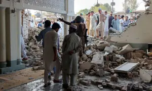 21 lives lost as terrorists target mosque in Kohat police lines