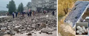 Four killed as heavy rain, hailstorm lash several cities