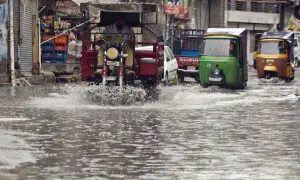 Heavy rain brings relief from heat in twin cities