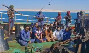 Somali forces recover oil tanker carrying Pakistani crewmen over 5 months after hijacking by pirates