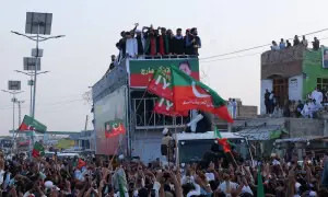 'We are not yes-men': CM Afridi launches PTI long march to Islamabad, convoy enters Karak district