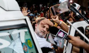 Rahul Gandhi, Indian opposition lawmakers detained over election chief protest for 2nd day