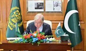 Pakistan waging &lsquo;global war&rsquo; against terrorism, Naqvi tells UN chief on last day of his visit