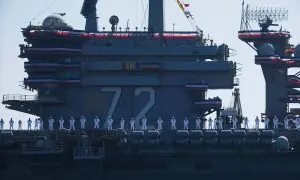 PHOTOS: USS Abraham Lincoln aircraft carrier returns to San Diego after 10-month deployment in Middle East