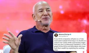 Tech billionaire Jeff Bezos thinks AI will 'set us free' from work but the internet isn't buying it