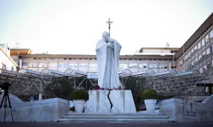 What is the 'hospital of the popes' where Pope Leo is recovering from surgery?
