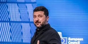 Zelensky smiles on being asked whether Trump  is scapegoating him