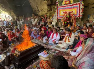 Hub's Hinglaj Mata shrine hosts Durga Ashtami prayers