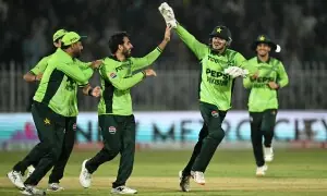 All-round Arafat Minhas owns the show as Pakistan crush England in tri-series match