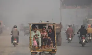 A view of the early morning in Lahore on Friday, Oct 23. __ Photo by Murtaza Ali