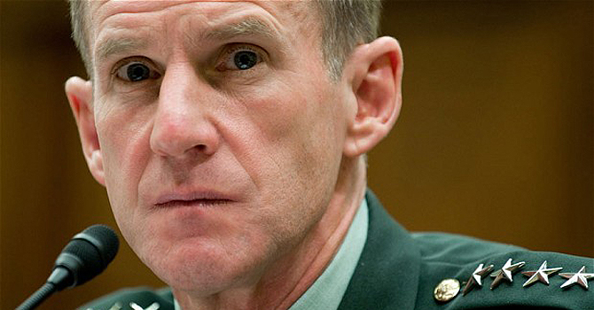 جنرل (ر) اسٹینلے میک کرسٹل۔ — اے ایف پی