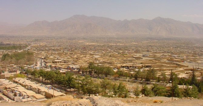 چلتین فالٹ سے لی گئی وادی کوئٹہ کی ایک تصویر۔ بشکریہ شاہد اقبال