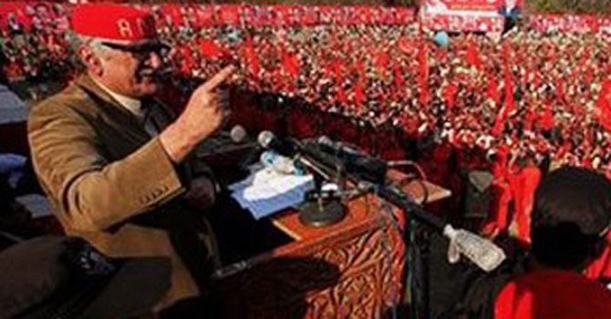 اے این پی جلسے کا ایک منظر۔ فائل تصویر